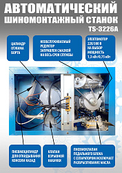Комплект TS-3226A Станок шиномонтажный авто+TS-550 Балансировочный стенд для легковых авто